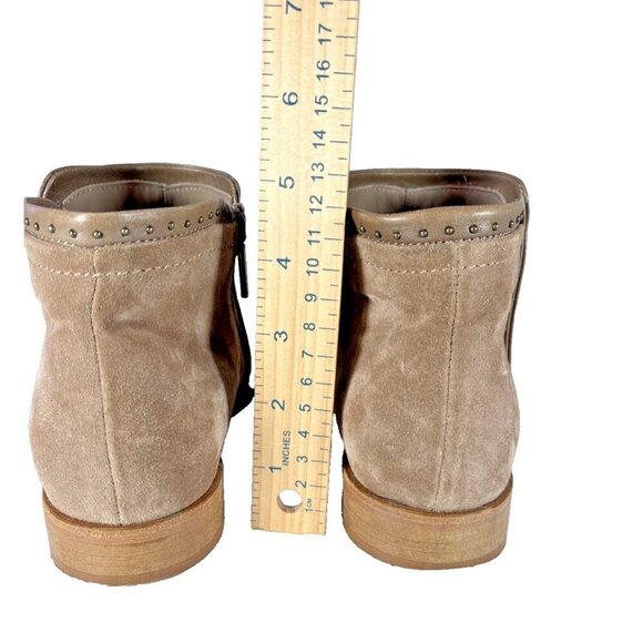 ITALEAU Miralda Beige Studded Waterproof Side Zip Ankle Booties EU 39 US 8.5 - Picture 7 of 14
